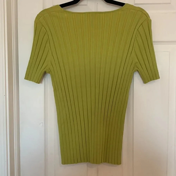 Vintage Sweaterworks ribbed U neck top - Picture 2 of 4
